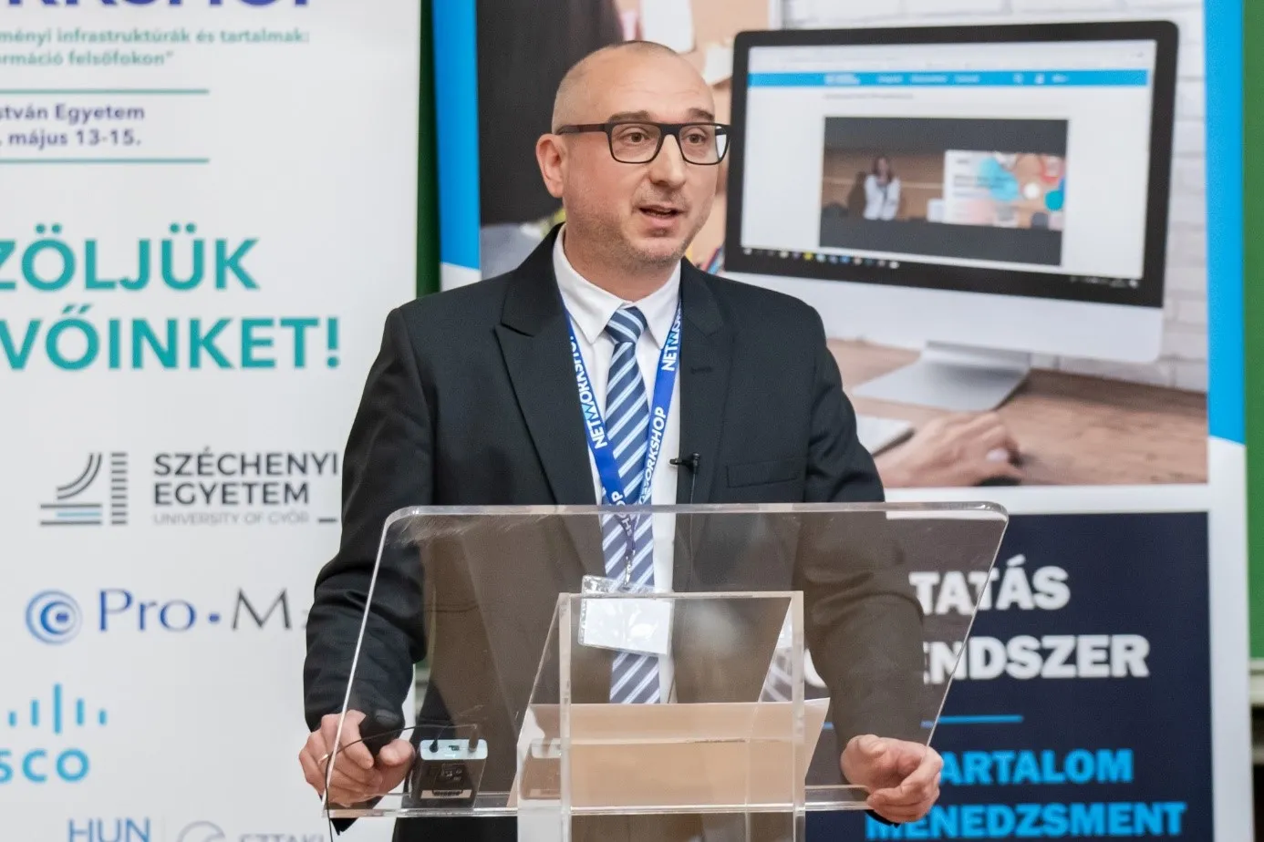 Csaba Gódor, Deputy State Secretary at the Ministry of Energy, gave a presentation on the development and current state of the sector (Photo: Bettina Korinek)